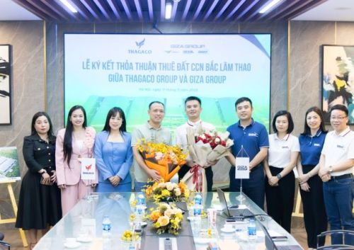 DẤU MỐC HỢP TÁC GIỮA THAGACO GROUP VÀ GIZA GROUP TẠI CỤM CÔNG NGHIỆP BẮC LÂM THAO