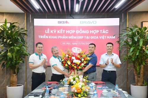 GIZA VIỆT NAM CHÍNH THỨC KÝ KẾT HỢP TÁC TRIỂN KHAI PHẦN MỀM BRAVO ERP