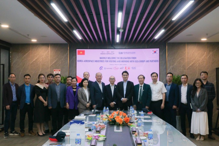 ĐẠI DIỆN CÔNG TY HÀNG KHÔNG VŨ TRỤ HÀN QUỐC THĂM VÀ LÀM VIỆC TẠI GIZA GROUP