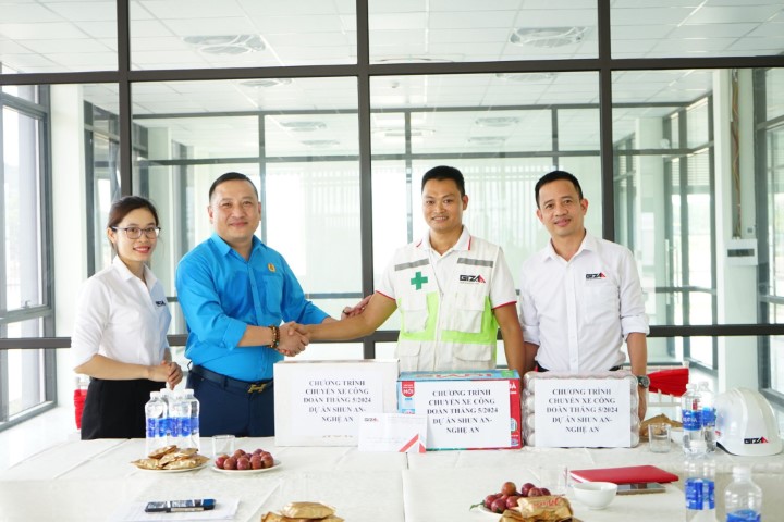 CHUYẾN XE CÔNG ĐOÀN GIZA ĐẾN VỚI NGƯỜI LAO ĐỘNG TẠI DỰ ÁN BAIJIANG VÀ SHUN AN