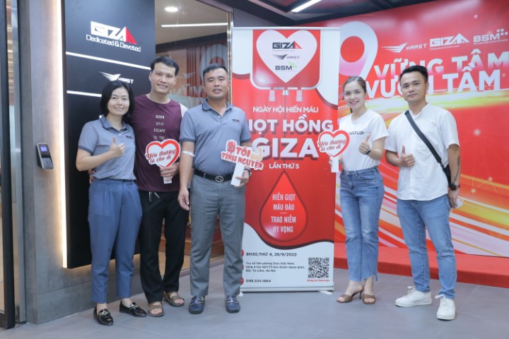 GIỌT HỒNG GIZA LẦN THỨ 5 ĐẠT SỐ LƯỢNG ĐƠN VỊ MÁU KỶ LỤC