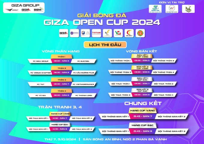 GIZA OPEN CUP 2024: HỨA HẸN MỘT MÙA GIẢI ĐẦY HẤP DẪN