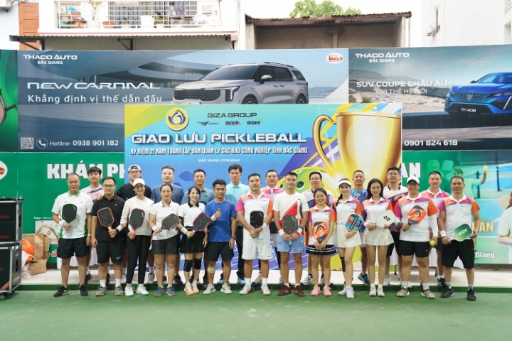 TINH THẦN THỂ THAO NHIỆT HUYẾT TẠI GIẢI PICKLEBALL GIZA GROUP – BQL KCN BẮC GIANG