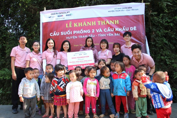 GIZA GROUP KHÁNH THÀNH 2 ĐIỂM CẦU THIỆN NGUYỆN TẠI TRẠM TẤU, YÊN BÁI
