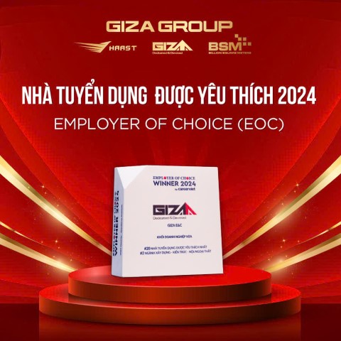 GIZA VIỆT NAM - TOP 2 NHÀ TUYỂN DỤNG NGÀNH XÂY DỰNG ĐƯỢC YÊU THÍCH NHẤT